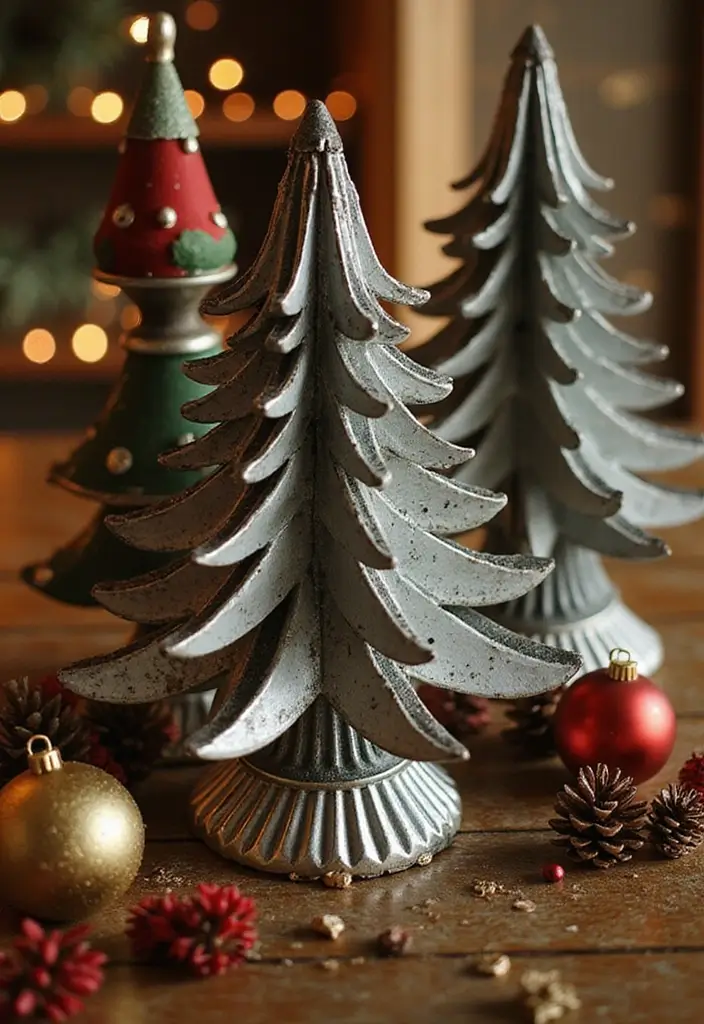 25 Corrugated Metal Decor Ideas With Industrial Aesthetic - 25. Corrugated Metal Christmas Decor