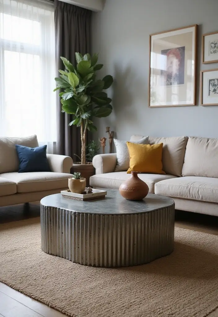 25 Corrugated Metal Decor Ideas With Industrial Aesthetic - 5. Corrugated Metal Furniture