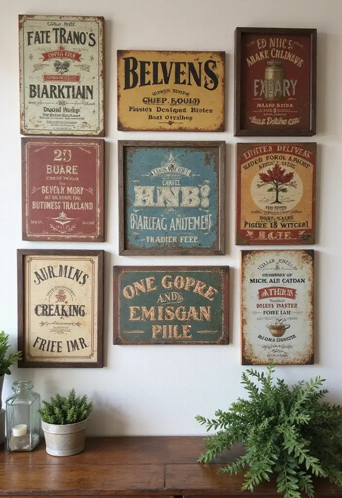 25 Corrugated Metal Decor Ideas With Industrial Aesthetic - 9. Corrugated Metal Signs