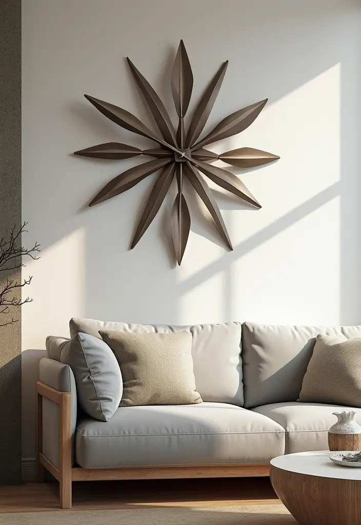 25 Home Decor Ideas With Metal Wall Clocks For Modern Charm 21 25 Home Decor Ideas With Metal Wall Clocks For Modern Charm - 11. Modern Artistry