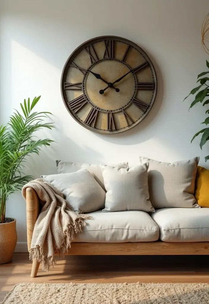 25 Home Decor Ideas With Metal Wall Clocks For Modern Charm 34 25 Home Decor Ideas With Metal Wall Clocks For Modern Charm - 18. Eco-Friendly Style