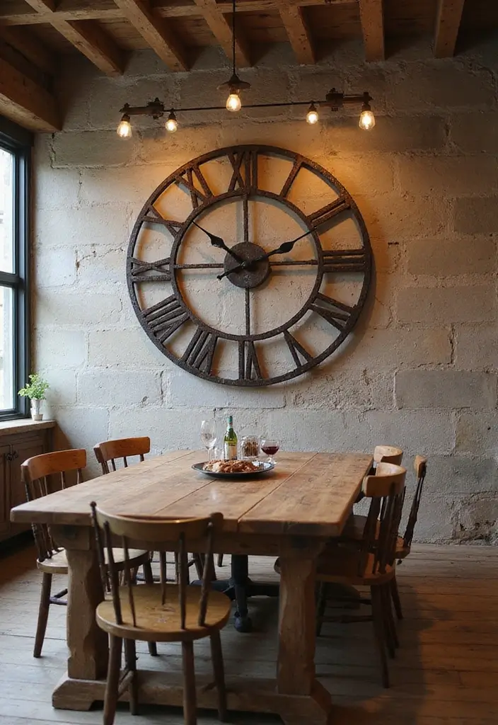 25 Home Decor Ideas With Metal Wall Clocks For Modern Charm 2 25 Home Decor Ideas With Metal Wall Clocks For Modern Charm - 2. Vintage Charm