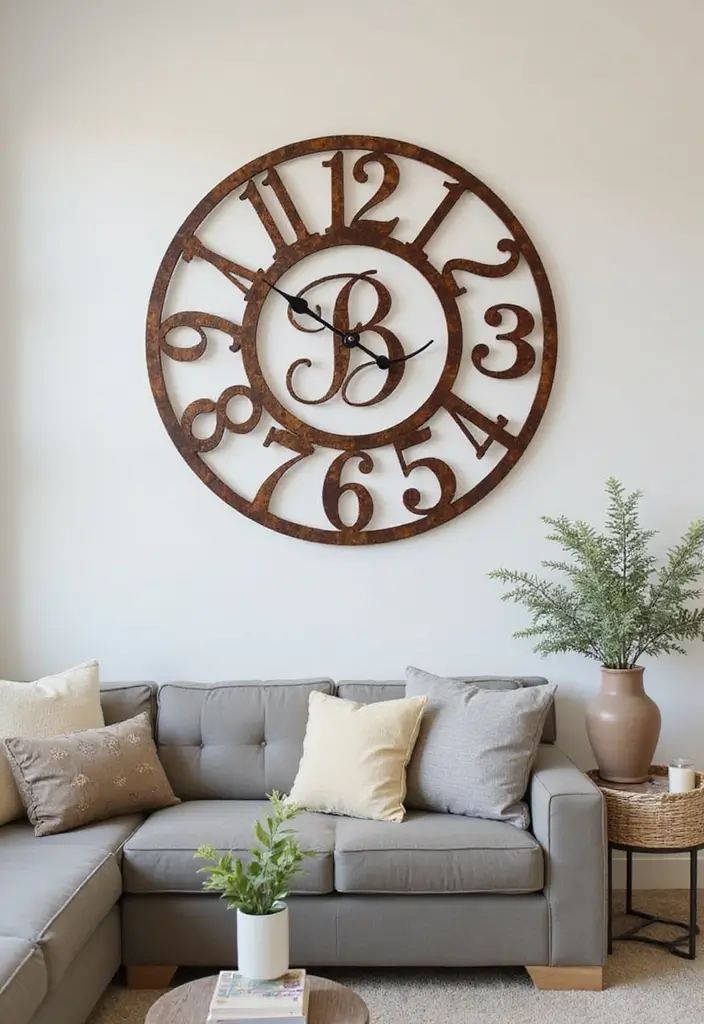 25 Home Decor Ideas With Metal Wall Clocks For Modern Charm 46 25 Home Decor Ideas With Metal Wall Clocks For Modern Charm - 24. Customized Clocks
