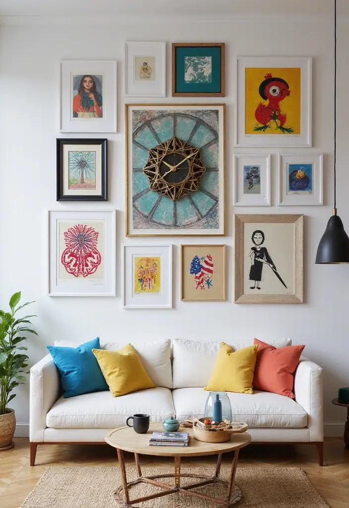 25 Home Decor Ideas With Metal Wall Clocks For Modern Charm 3 25 Home Decor Ideas With Metal Wall Clocks For Modern Charm - 3. Geometric Designs
