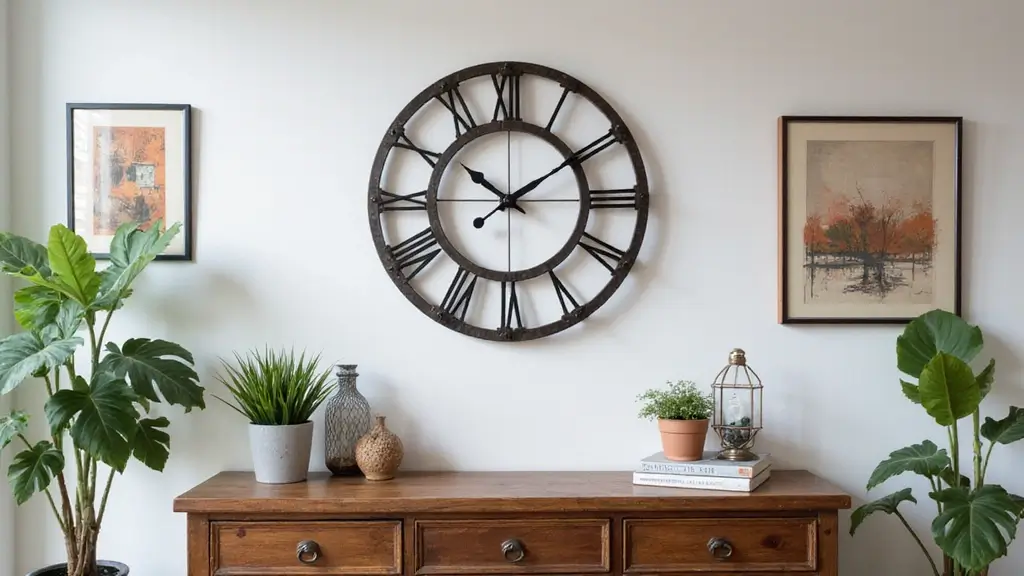 25 Home Decor Ideas With Metal Wall Clocks For Modern Charm