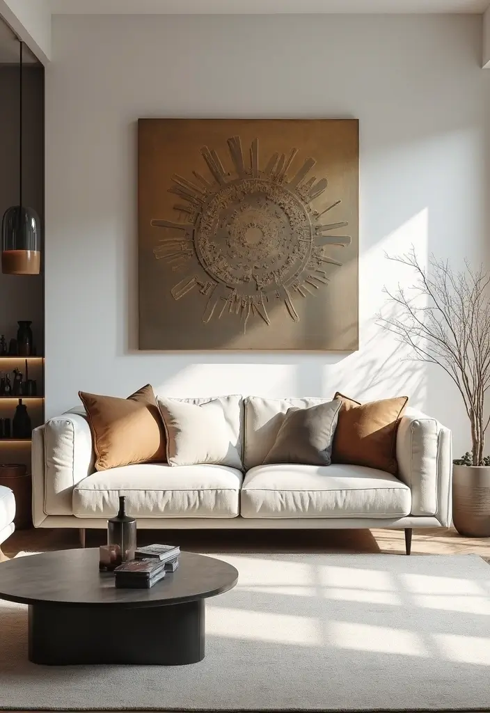 25 Home Decor Inspirations With Metal Sculptures For Art Lovers 1 25 Home Decor Inspirations With Metal Sculptures For Art Lovers - 1. Abstract Metal Wall Art