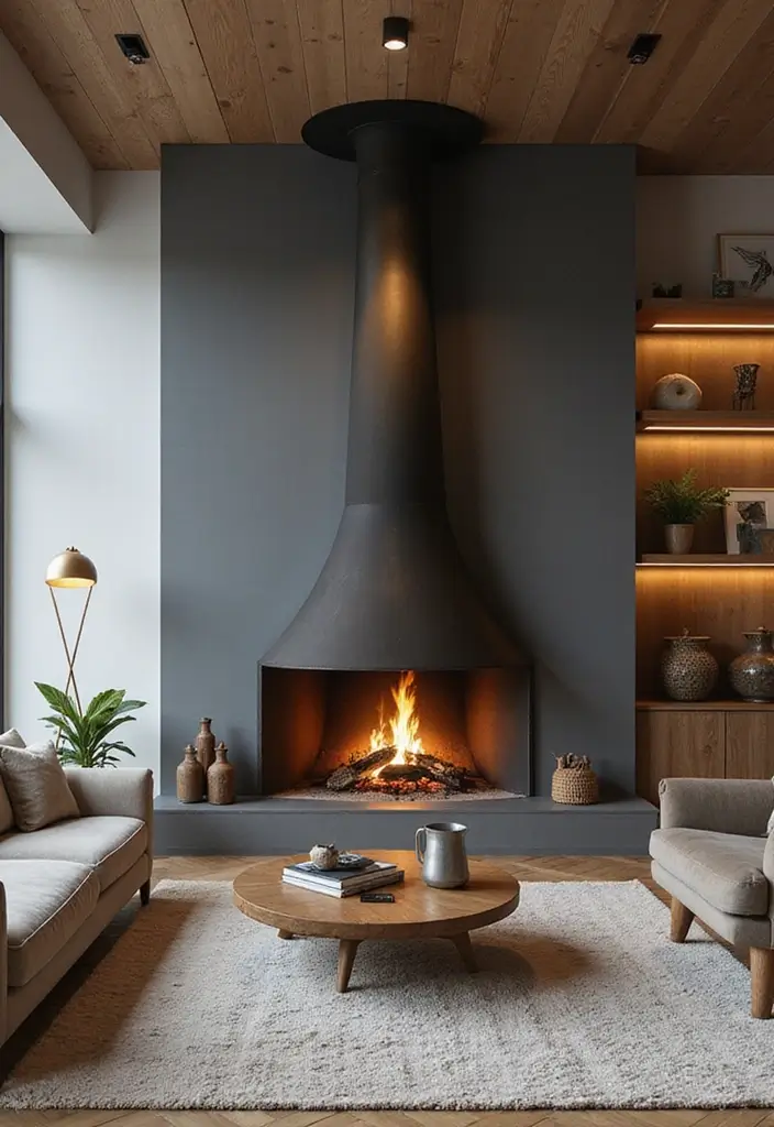 25 Home Decor Inspirations With Metal Sculptures For Art Lovers 17 25 Home Decor Inspirations With Metal Sculptures For Art Lovers - 13. Statement Metal Fireplaces