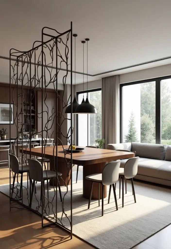 25 Home Decor Inspirations With Metal Sculptures For Art Lovers 18 25 Home Decor Inspirations With Metal Sculptures For Art Lovers - 14. Artistic Room Dividers