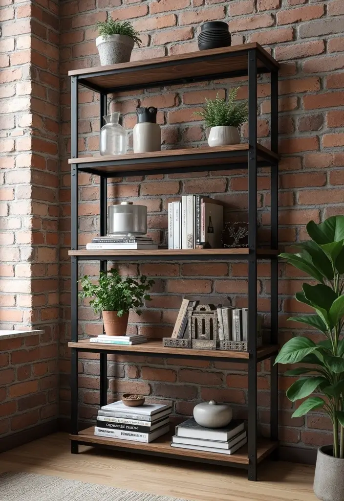 25 Home Decor Metal Texture Ideas For Modern Homes 8 25 Home Decor Metal Texture Ideas For Modern Homes - 2. Industrial-Style Shelving Units