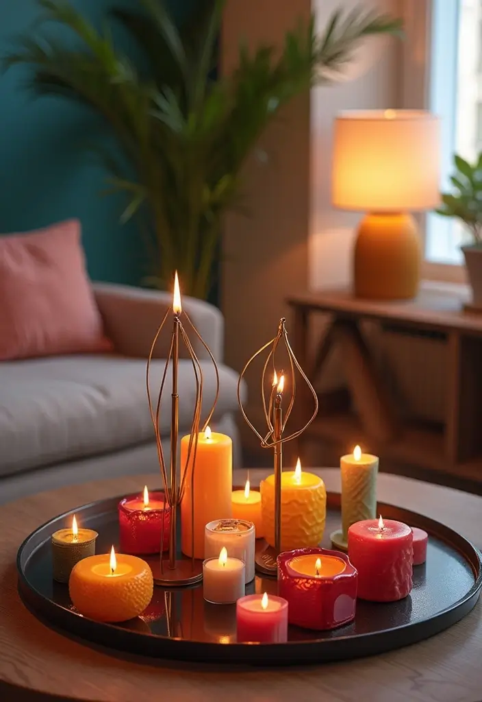 25 Metal Candle Holder Decor Ideas That Glow With Style - 10. Artistic Metal Candle Holders