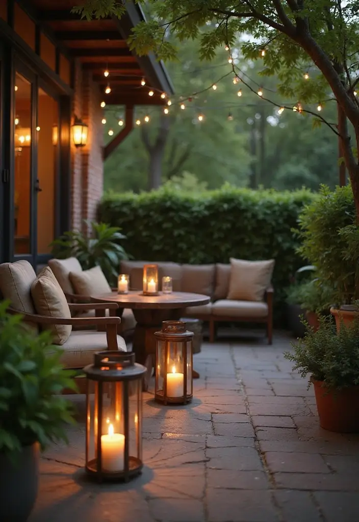 25 Metal Candle Holder Decor Ideas That Glow With Style - 19. Candle Holders for Outdoor Spaces