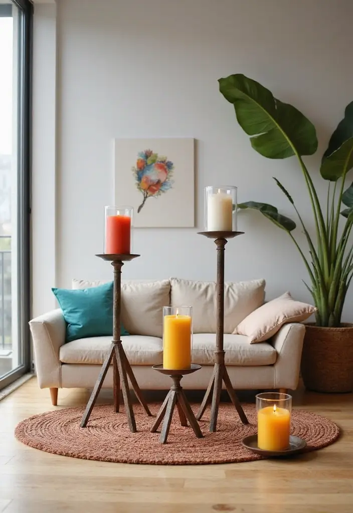 25 Metal Candle Holder Decor Ideas That Glow With Style - 3. Geometric Candle Holders