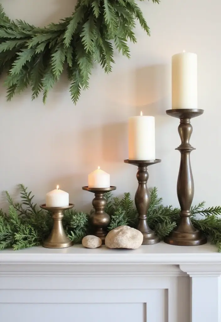 25 Metal Candle Holder Decor Ideas That Glow With Style - 8. Layered Candle Displays