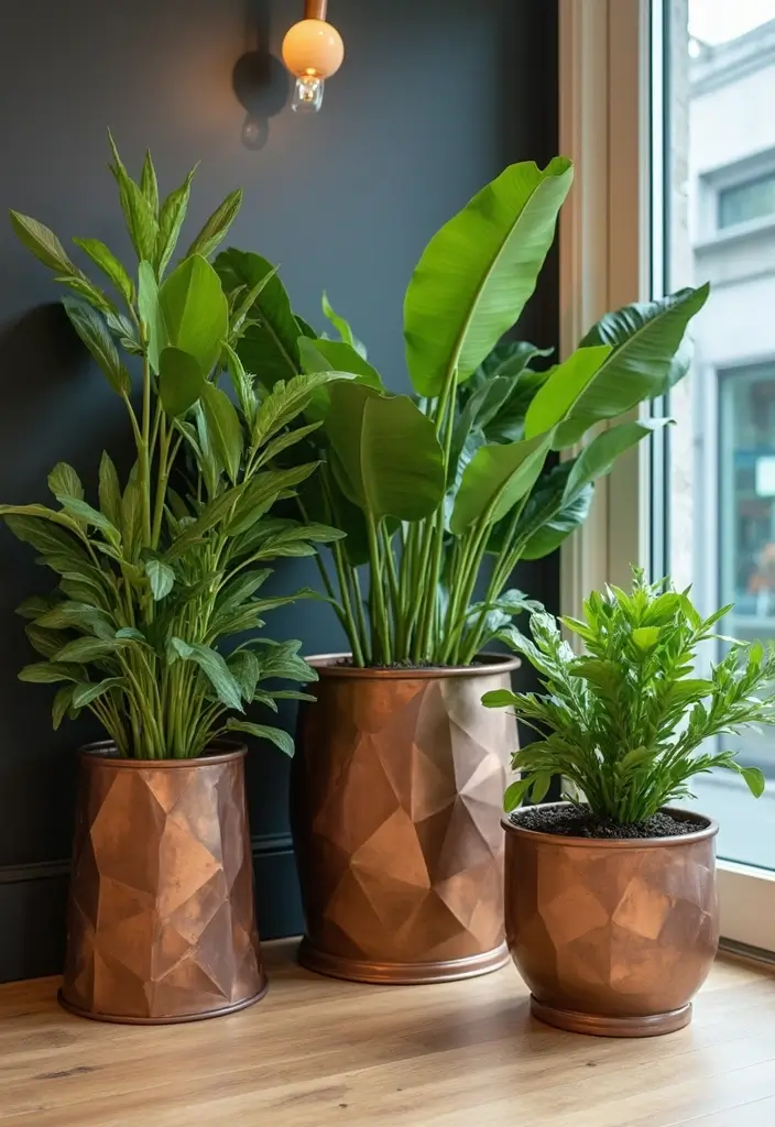 25 Metal Wall Planter Decor Ideas To Bring Nature Indoors - 20. Custom-Made Metal Planters