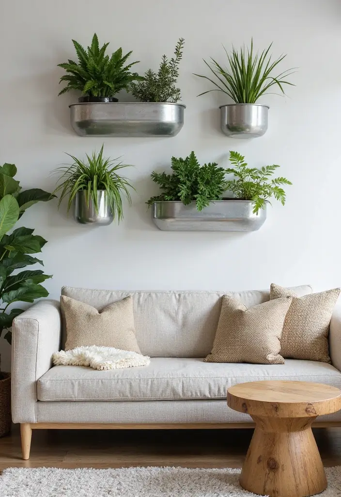 25 Metal Wall Planter Decor Ideas To Bring Nature Indoors - 4. Wall-Mounted Planter Boxes