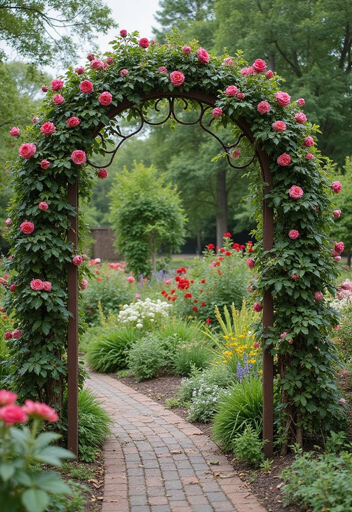 25 Rustic Metal Garden Decor Ideas With Character 42 25 Rustic Metal Garden Decor Ideas With Character - 12. Metal Garden Arches