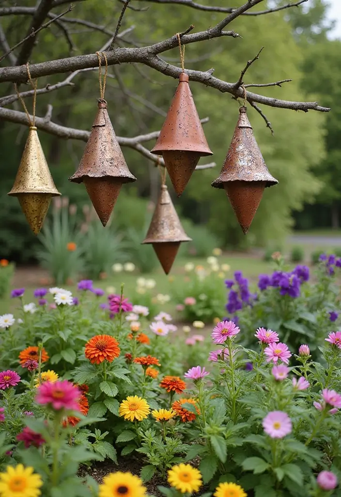 25 Rustic Metal Garden Decor Ideas With Character 50 25 Rustic Metal Garden Decor Ideas With Character - 14. Rustic Metal Cones