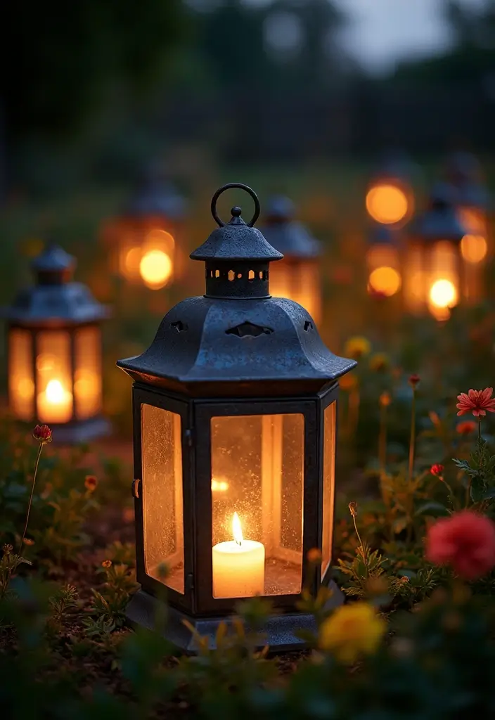 25 Rustic Metal Garden Decor Ideas With Character 53 25 Rustic Metal Garden Decor Ideas With Character - 17. Metal Lanterns