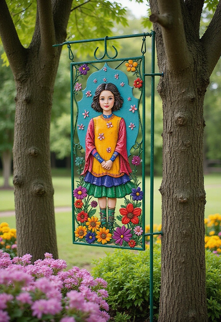 25 Rustic Metal Garden Decor Ideas With Character 59 25 Rustic Metal Garden Decor Ideas With Character - 21. Metal Garden Banners