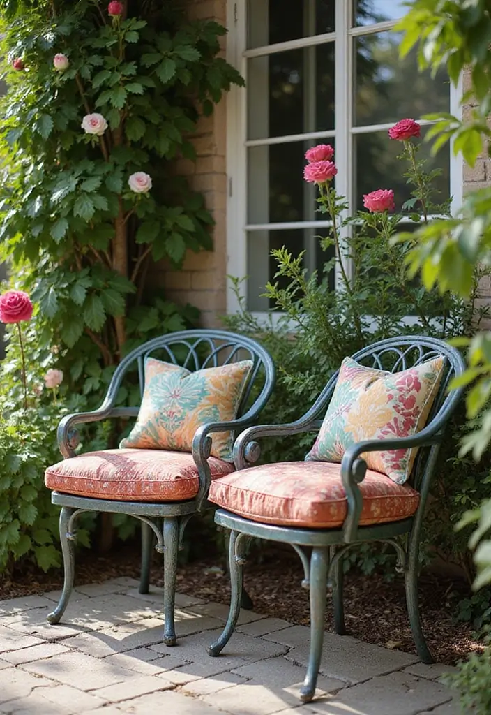 25 Rustic Metal Garden Decor Ideas With Character 9 25 Rustic Metal Garden Decor Ideas With Character - 3. Vintage Metal Chairs