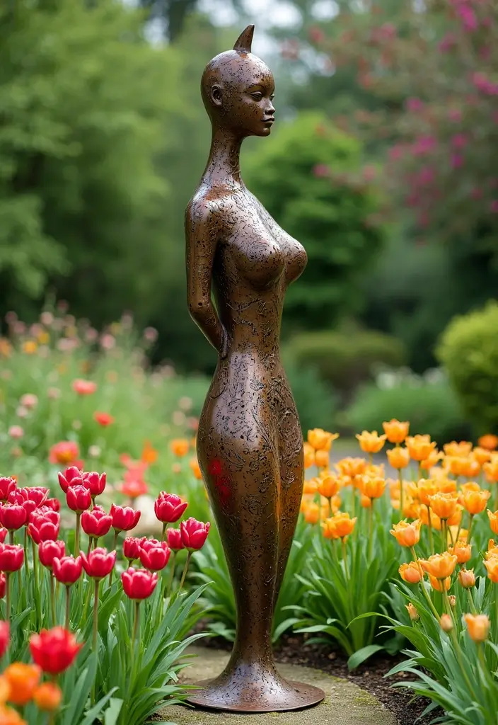 25 Rustic Metal Garden Decor Ideas With Character 22 25 Rustic Metal Garden Decor Ideas With Character - 6. Metal Garden Sculptures