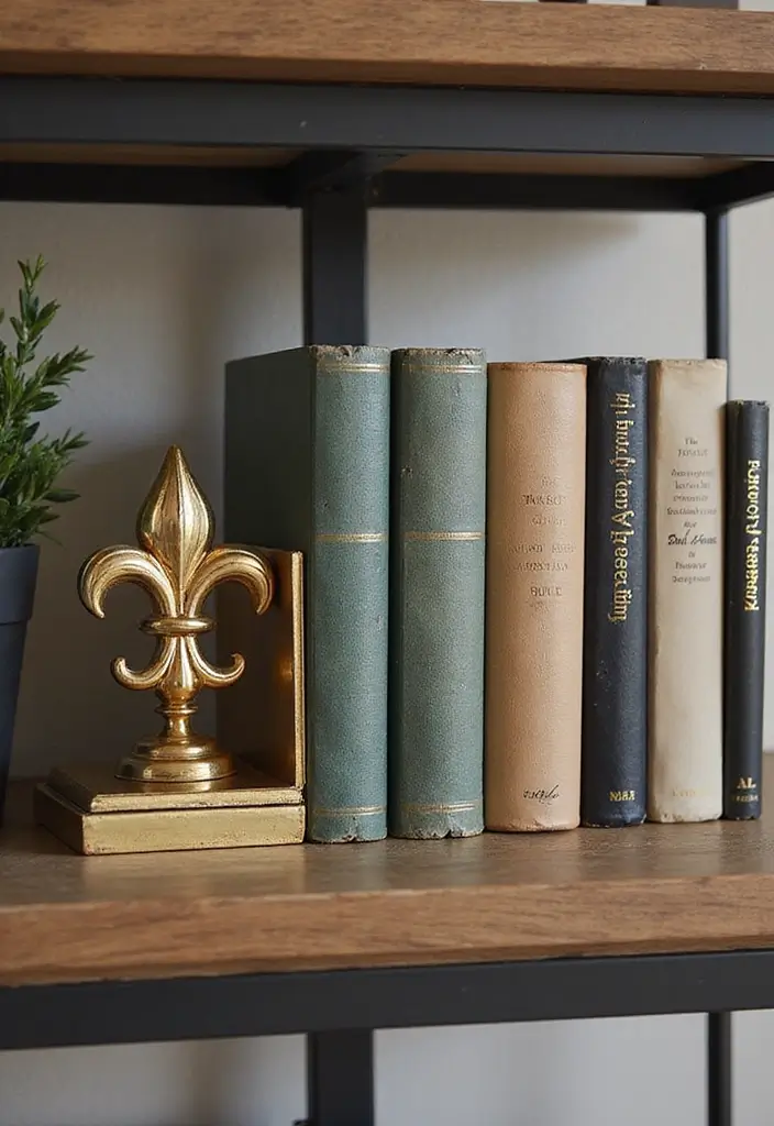 26 Fleur De Lis Metal Decor Ideas That Add French Elegance 39 26 Fleur De Lis Metal Decor Ideas That Add French Elegance - 13. Fleur De Lis Bookends