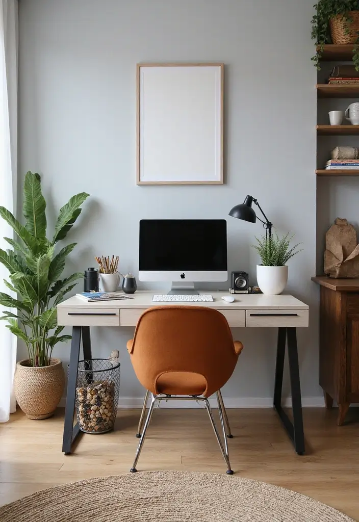 26 Home Decor With Metal Tables That Elevate Any Room - 21. Stylish Office Desks