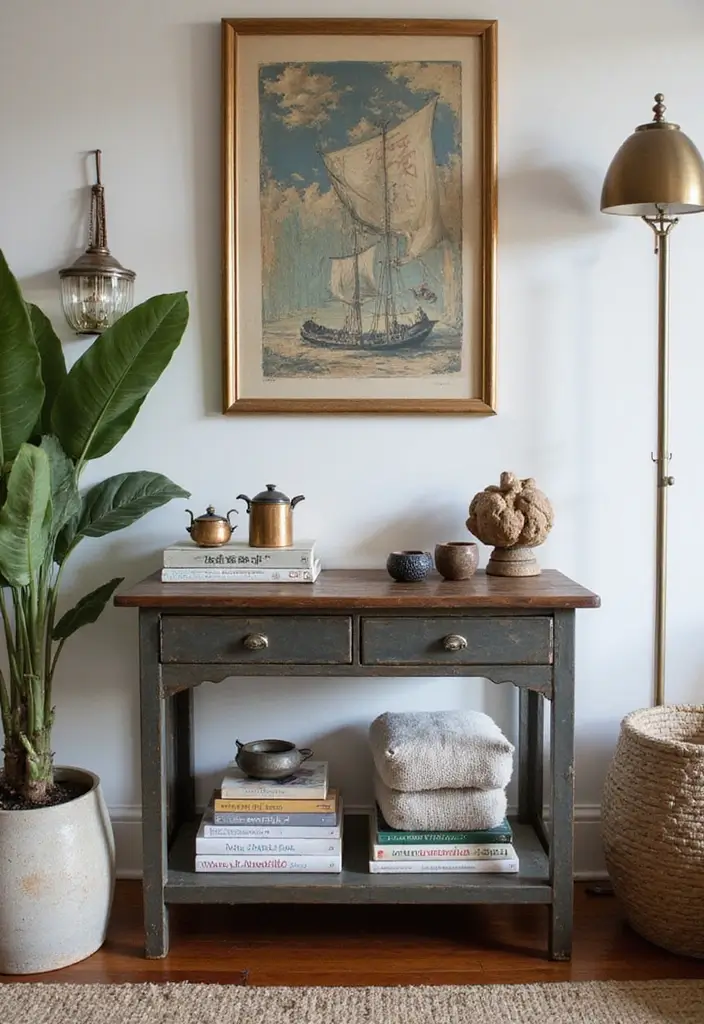 26 Home Decor With Metal Tables That Elevate Any Room - 6. Vintage Metal Tables