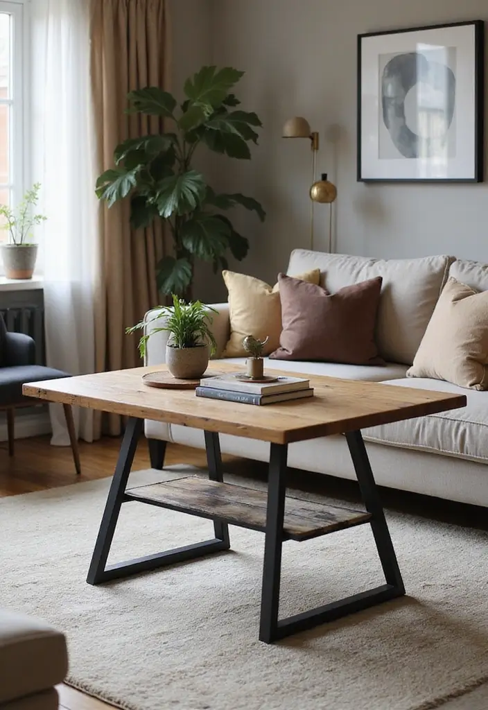 26 Home Decor With Metal Tables That Elevate Any Room - 8. Mixed Material Tables