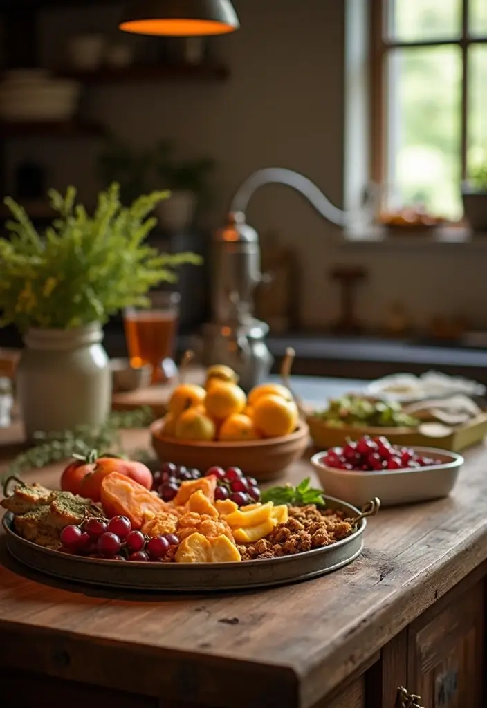 26 Kitchen Decor Ideas With Metal Pots That Feel Rustic 38 26 Kitchen Decor Ideas With Metal Pots That Feel Rustic - 14. Metal Serving Trays
