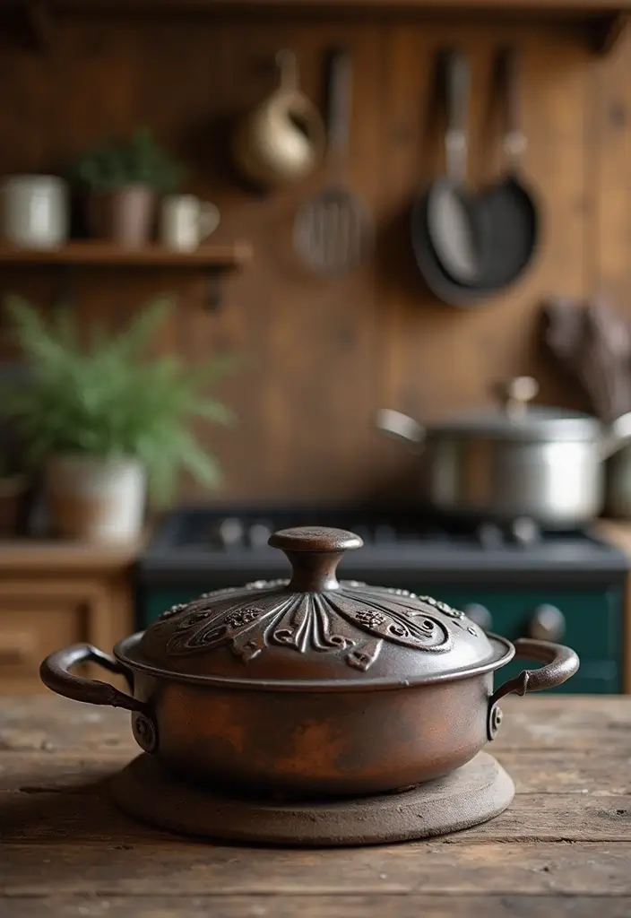 26 Kitchen Decor Ideas With Metal Pots That Feel Rustic 59 26 Kitchen Decor Ideas With Metal Pots That Feel Rustic - 21. Metal Pot Lid Holder