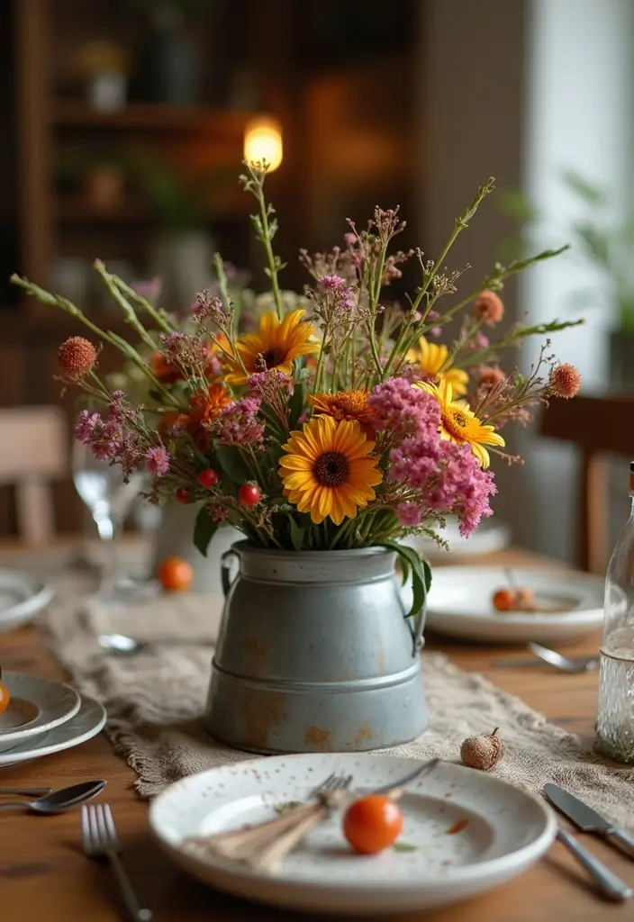 26 Kitchen Decor Ideas With Metal Pots That Feel Rustic 7 26 Kitchen Decor Ideas With Metal Pots That Feel Rustic - 3. Metal Pot Centerpiece