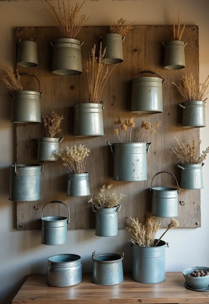 26 Kitchen Decor Ideas With Metal Pots That Feel Rustic 21 26 Kitchen Decor Ideas With Metal Pots That Feel Rustic - 7. Metal Pot Wall Art