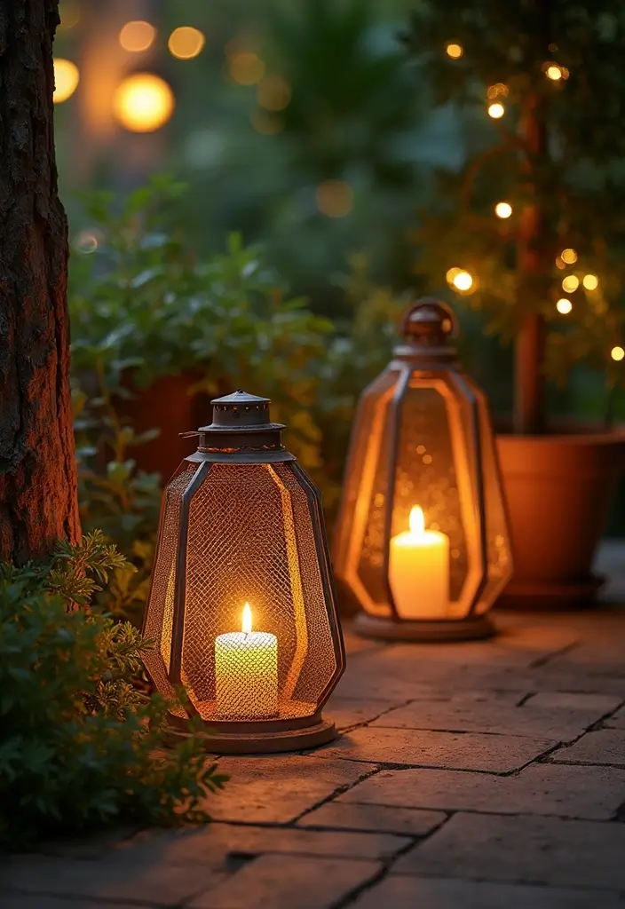 26 Metal Chicken Coop Decor Ideas For Farmhouse Lovers - 22. Chicken Wire Lanterns