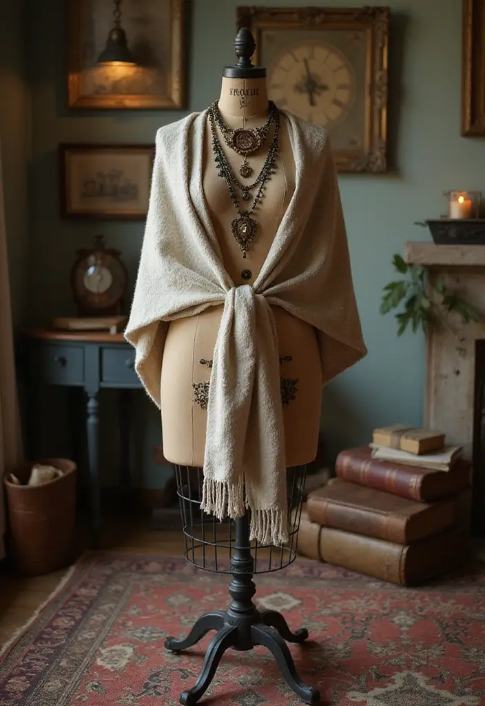 26 Metal Dress Form Decor Ideas For Artistic Homes 1 26 Metal Dress Form Decor Ideas For Artistic Homes 1. Vintage Chic Living Room Centerpiece 20251013 164331