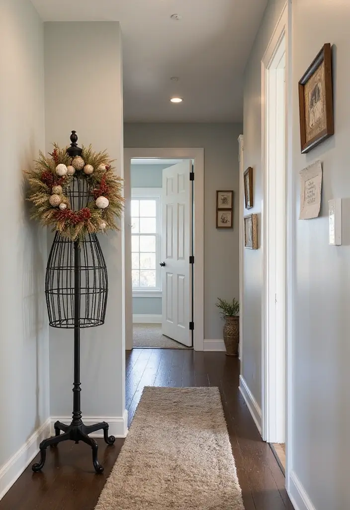 26 Metal Dress Form Decor Ideas For Artistic Homes 22 26 Metal Dress Form Decor Ideas For Artistic Homes 10. Transitional Hallway Decor 20251013 164400