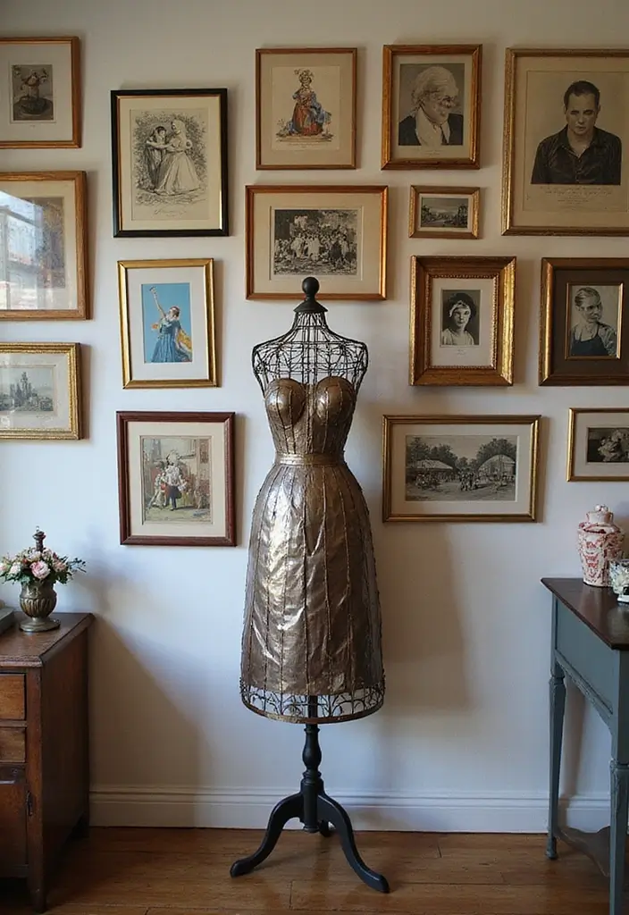 26 Metal Dress Form Decor Ideas For Artistic Homes 30 26 Metal Dress Form Decor Ideas For Artistic Homes 12. Unique Gallery Wall 20251013 164407