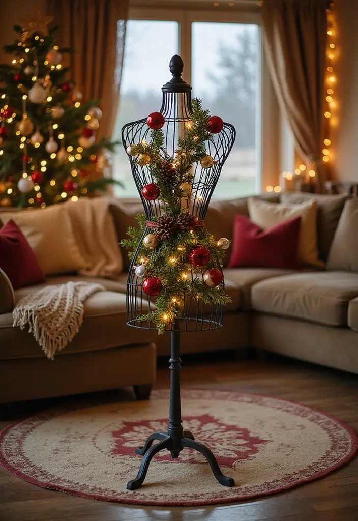 26 Metal Dress Form Decor Ideas For Artistic Homes 31 26 Metal Dress Form Decor Ideas For Artistic Homes 13. Seasonal Decoration for Festivals 20251013 164410