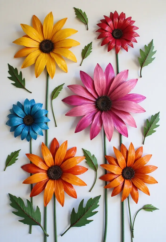26 Metal Flower Wall Decor Ideas That Bloom Indoors 3 26 Metal Flower Wall Decor Ideas That Bloom Indoors - 3. Artistic Metal Flower Wall Art