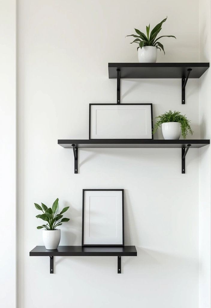 26 Metal Wall Shelf Decor Ideas For Minimalist Homes - 1. Floating Metal Shelves