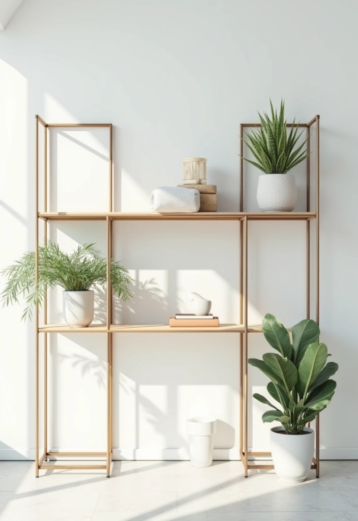 26 Metal Wall Shelf Decor Ideas For Minimalist Homes - 11. Minimal Wire Shelves