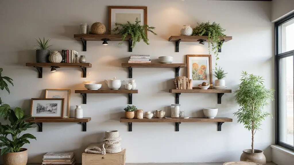 26 Metal Wall Shelf Decor Ideas For Minimalist Homes