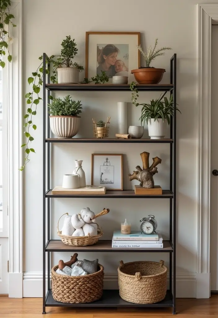 26 Metal Wall Shelf Decor Ideas For Minimalist Homes - 26. Personalized Metal Shelves