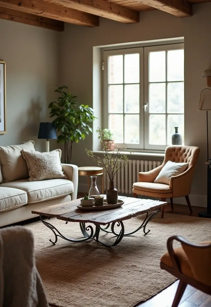 26 Rustic Metal Home Decor Inspirations For Warm Interiors - 10. Repurposed Metal Furniture