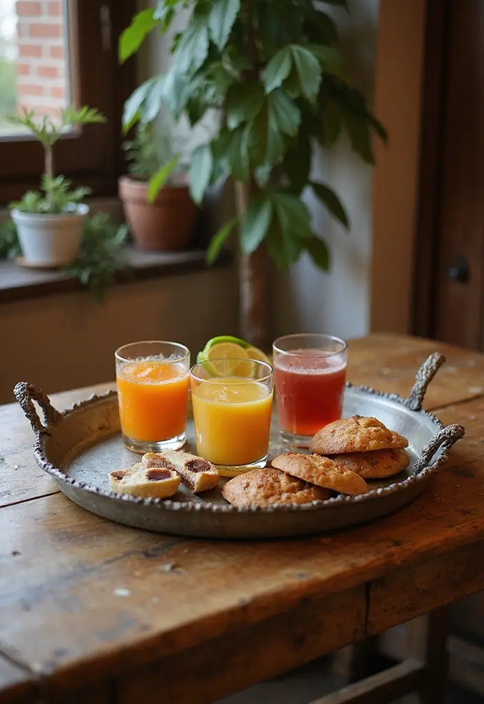 26 Rustic Metal Home Decor Inspirations For Warm Interiors - 12. Metal Serving Trays