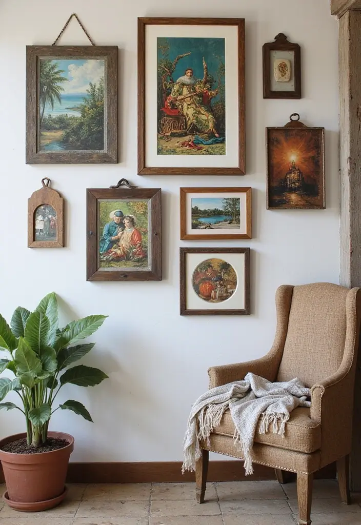 26 Rustic Metal Home Decor Inspirations For Warm Interiors - 13. Metal Artwork Frames