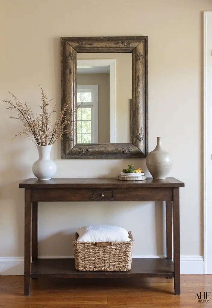 26 Rustic Metal Home Decor Inspirations For Warm Interiors - 5. Metal Mirror Accents