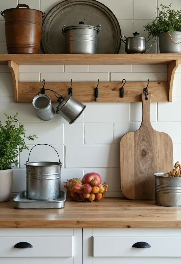 26 Rustic Metal Home Decor Inspirations For Warm Interiors - 7. Farmhouse-Style Metal Accents