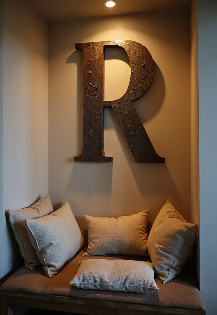 27 Creative Home Decor Ideas With Metal Letters 12. Create a Reading Nook 20251013 163338