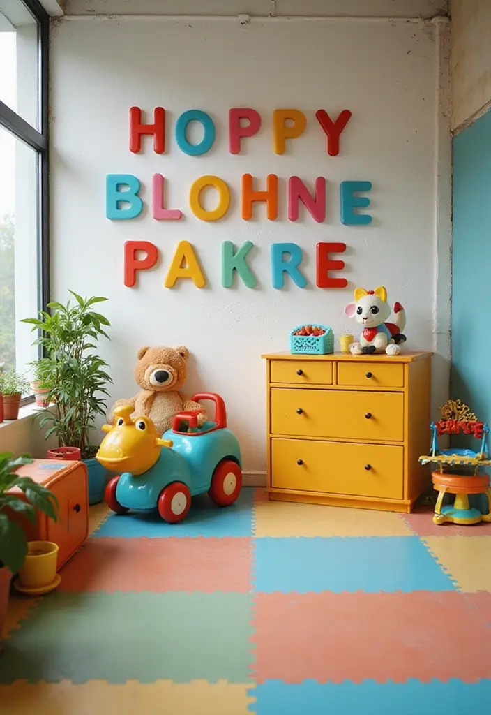 27 Creative Home Decor Ideas With Metal Letters 16. Use in Childrens Play Areas 20251013 163351